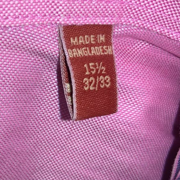 Original Penguin striped button down shirt Sz 15 1/2 x 32/33 contrast trim - Picture 8 of 9